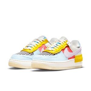Nike Air Force 1 Shadow 'Patchwork' Sneakers Shoes Colorful Collectible AF1